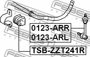 Febest 0123-ARR - Länk, krängningshämmare xdelar.se