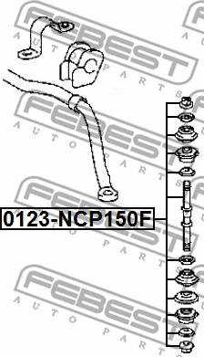 Febest 0123-NCP150F - Länk, krängningshämmare xdelar.se