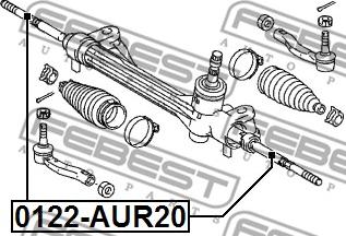 Febest 0122-AUR20 - Inre styrled xdelar.se