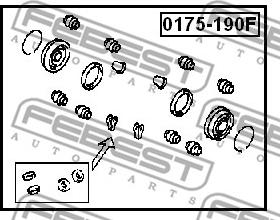 Febest 0175-190F - Reparationssats, bromsok xdelar.se