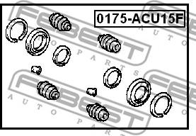 Febest 0175-ACU15F - Reparationssats, bromsok xdelar.se