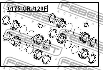 Febest 0175-GRJ120F - Reparationssats, bromsok xdelar.se