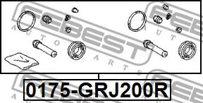 Febest 0175-GRJ200R - Reparationssats, bromsok xdelar.se