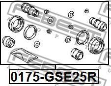 Febest 0175-GSE25R - Reparationssats, bromsok xdelar.se