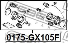 Febest 0175-GX105F - Reparationssats, bromsok xdelar.se