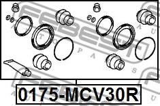 Febest 0175-MCV30R - Reparationssats, bromsok xdelar.se