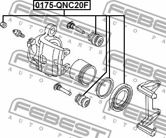 Febest 0175-QNC20F - Reparationssats, bromsok xdelar.se