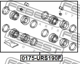 Febest 0175-URS190F - Reparationssats, bromsok xdelar.se