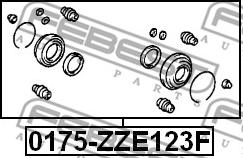 Febest 0175-ZZE123F - Reparationssats, bromsok xdelar.se