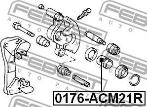 Febest 0176-ACM21R - Kolv, bromsok xdelar.se