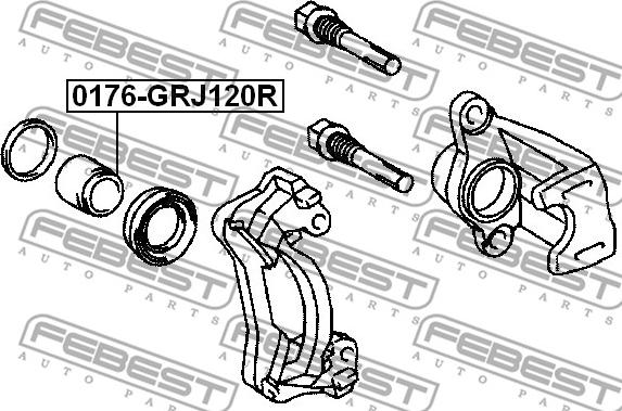 Febest 0176-GRJ120R - Kolv, bromsok xdelar.se