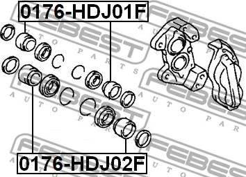 Febest 0176-HDJ02F - Kolv, bromsok xdelar.se