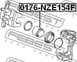 Febest 0176-NZE154F - Kolv, bromsok xdelar.se