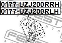 Febest 0177-UZJ200RRH - Bromsok xdelar.se