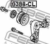 Febest 0388-CL - Styrrulle, flerspårsrem xdelar.se