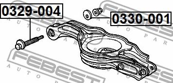 Febest 0330-001 - Caster-inställningsbrickor, axelstomme xdelar.se