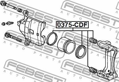 Febest 0375-CDF - Reparationssats, bromsok xdelar.se