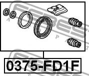 Febest 0375-FD1F - Reparationssats, bromsok xdelar.se