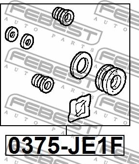 Febest 0375-JE1F - Reparationssats, bromsok xdelar.se