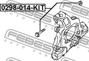 Febest 0298-014-KIT - Inställningsskruv, camber xdelar.se