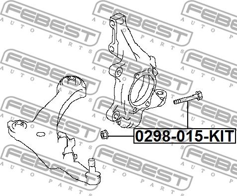 Febest 0298-015-KIT - Inställningsskruv, camber xdelar.se