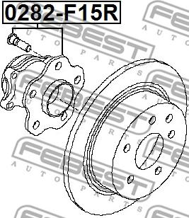 Febest 0282-F15R - Hjulnav xdelar.se