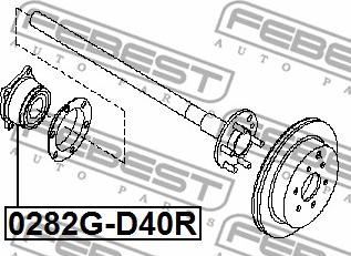 Febest 0282G-D40R - Hjulnav xdelar.se