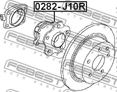 Febest 0282-J10R - Hjulnav xdelar.se