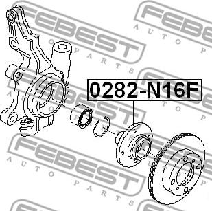 Febest 0282-N16F - Hjulnav xdelar.se