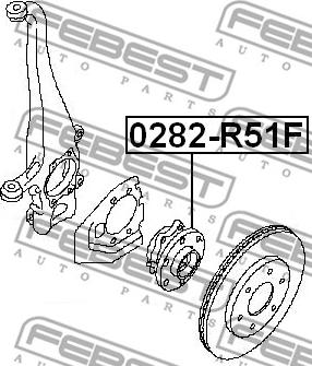 Febest 0282-R51F - Hjulnav xdelar.se