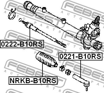 Febest 0221-B10RS - Parallellstagsled xdelar.se