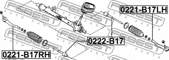 Febest 0221-B17LH - Parallellstagsled xdelar.se