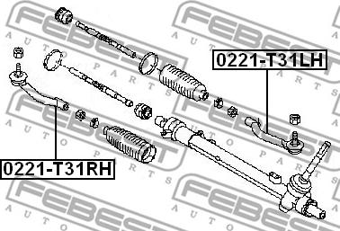 Febest 0221-T31LH - Parallellstagsled xdelar.se