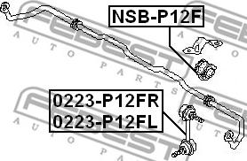 Febest 0223-P12FR - Länk, krängningshämmare xdelar.se