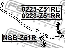 Febest 0223-Z51RR - Länk, krängningshämmare xdelar.se