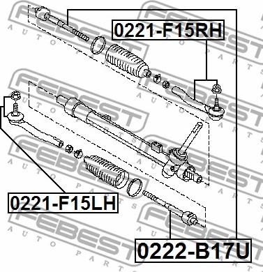 Febest 0222-B17U - Inre styrled xdelar.se