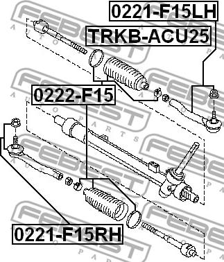 Febest 0222-F15 - Inre styrled xdelar.se