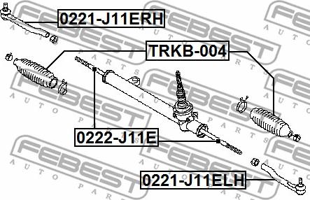 Febest 0222-J11E - Inre styrled xdelar.se