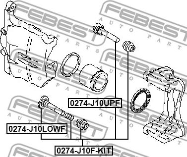 Febest 0274-J10F-KIT - Styrtapp, bromsok xdelar.se