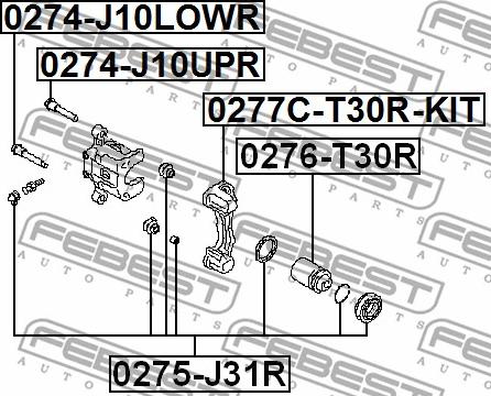 Febest 0276-T30R - Kolv, bromsok xdelar.se