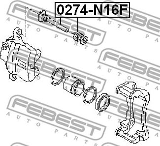 Febest 0274-N16F - Styrtapp, bromsok xdelar.se