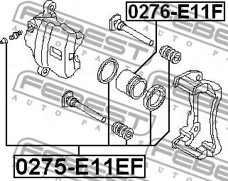 Febest 0275-E11EF - Reparationssats, bromsok xdelar.se