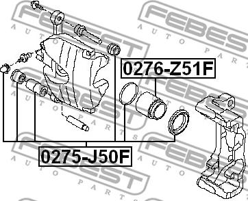 Febest 0276-Z51F - Kolv, bromsok xdelar.se