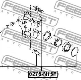 Febest 0275-N15F - Reparationssats, bromsok xdelar.se