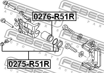 Febest 0275-R51R - Reparationssats, bromsok xdelar.se