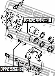 Febest 0276-LCD22F - Kolv, bromsok xdelar.se