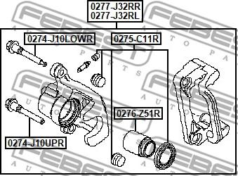 Febest 0277-J32RL - Bromsok xdelar.se