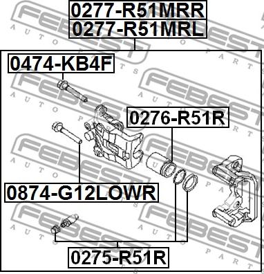 Febest 0277-R51MRR - Bromsok xdelar.se