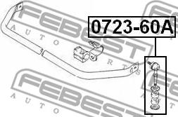 Febest 0723-60A - Länk, krängningshämmare xdelar.se