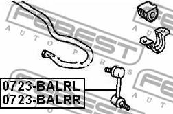 Febest 0723-BALRL - Länk, krängningshämmare xdelar.se